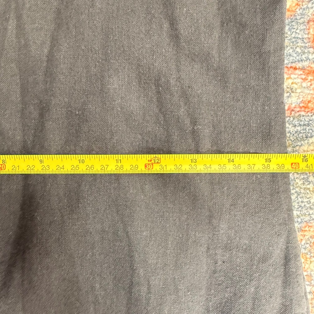 Abercrombie & Fitch Black Linen Blend Square Neck Shift Maxi Dress Sleeveless Sm - Picture 14 of 15